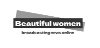 Beautiful women broadcasting news online